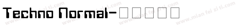 Techno Normal字体转换